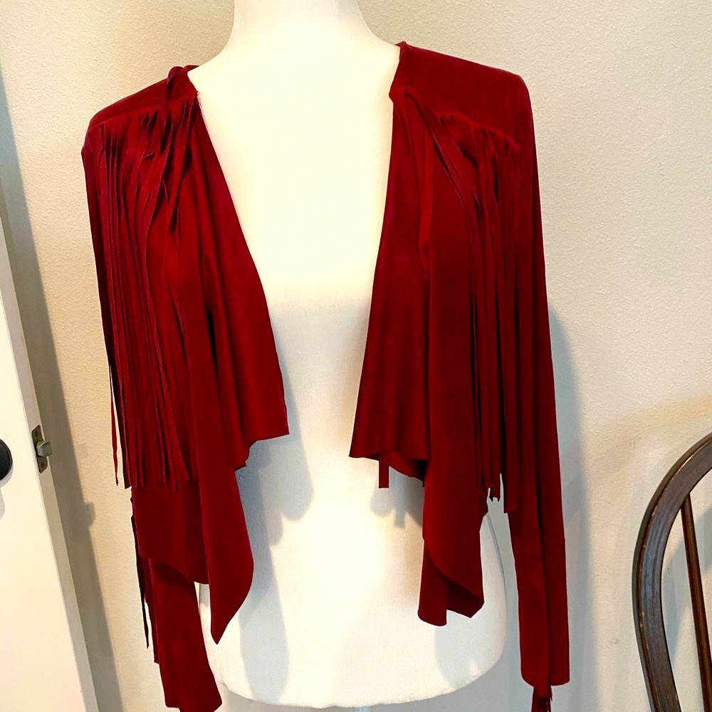 Faux suede jacket